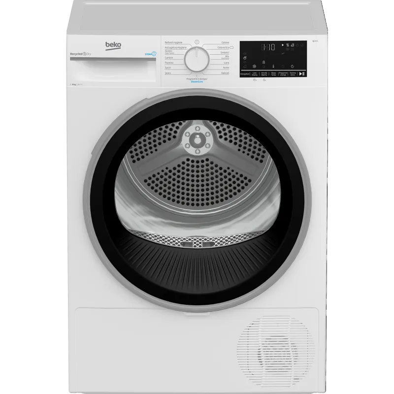 Beko asciugatrice, modello EPBT383IS - Beyond 8kg A+++ Inverter a Pompa di Calore