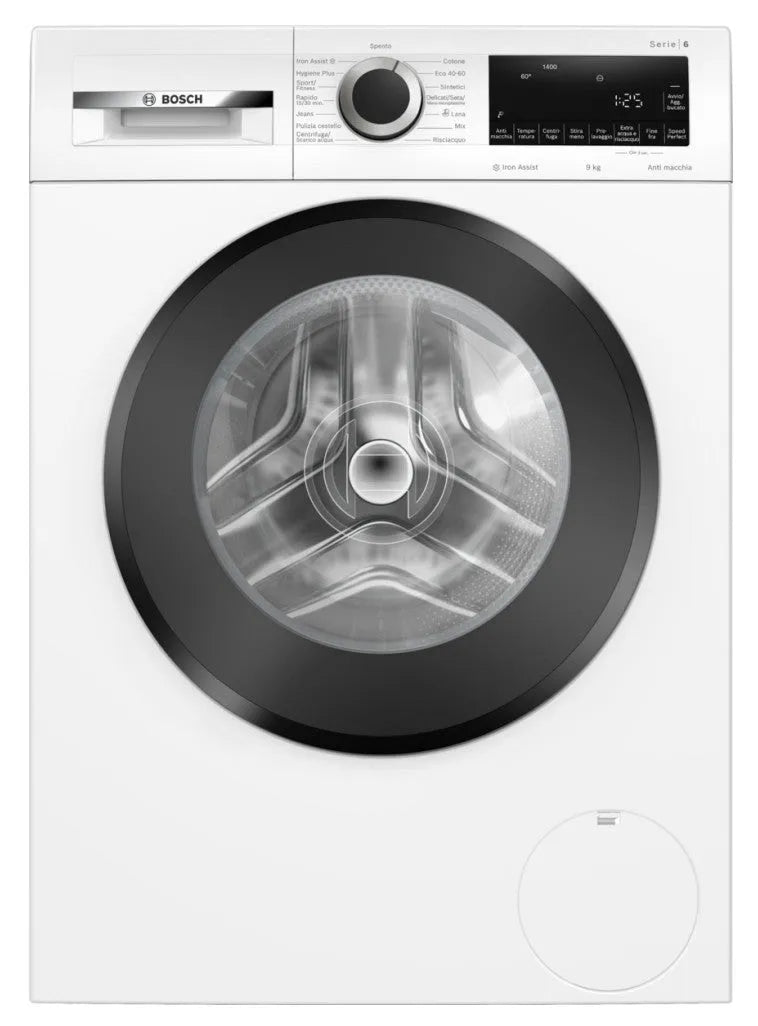 Bosch lavatrice, Serie 6 WGG244Z9IT 9kg 1400 giri/min finitura bianca classe di efficienza energetica A a a carica frontale