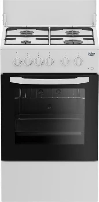 BEKO Cucina a gas -finitura nera CSS42014FW, Cucina a gas -finitura nera, finitura bianca