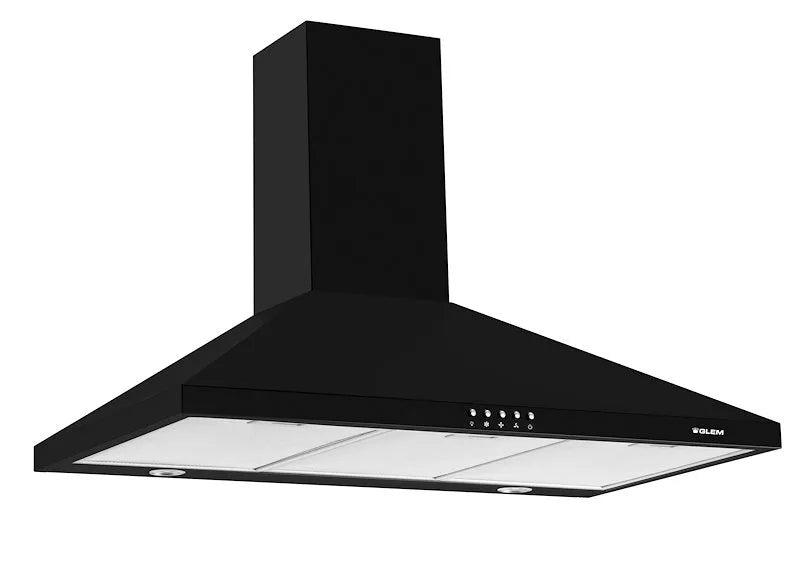 Glem Gas Modello da Parete finitura nera Glem Cappa GHP945BK