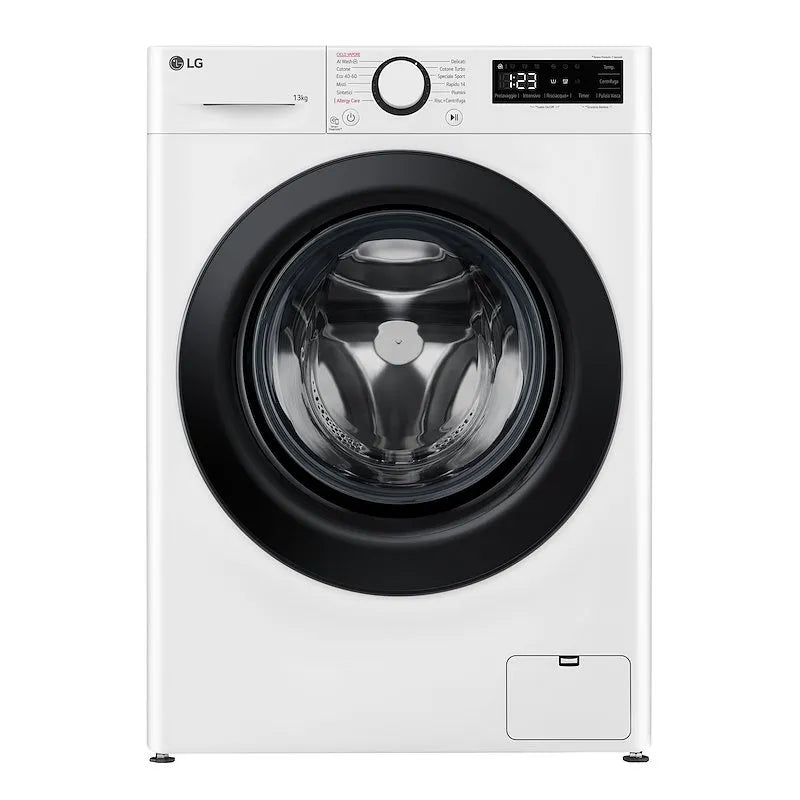 LG lavatrice, 13Kg AI DD F4r3013nswb.abwqpis finitura bianca