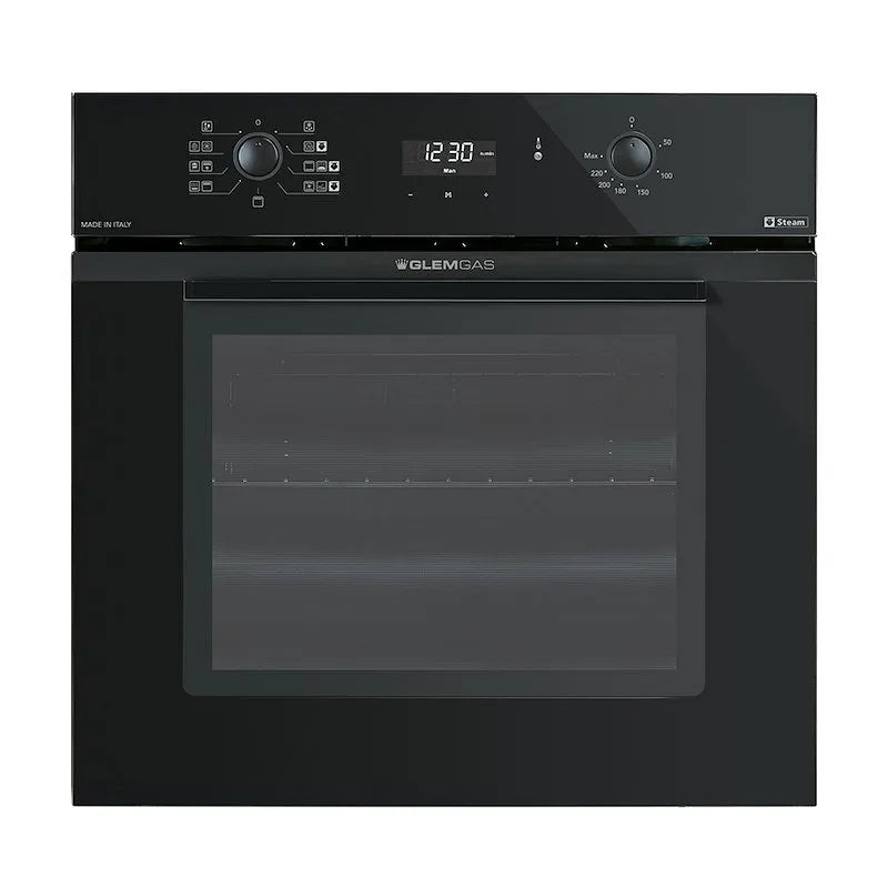 Glem Gas forno elettrico, Glem per installazione a incasso GFU98BK-S6V3 finitura nera Lucido