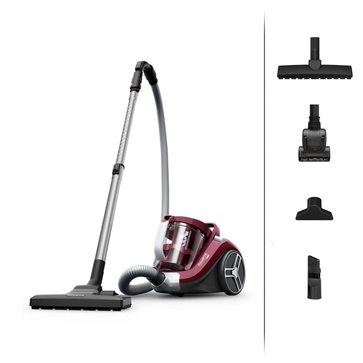 Rowenta aspirapolvere, RO4B63 con contenitore raccoglipolvere 900W 2,5L finitura rossa Compact Power XXL