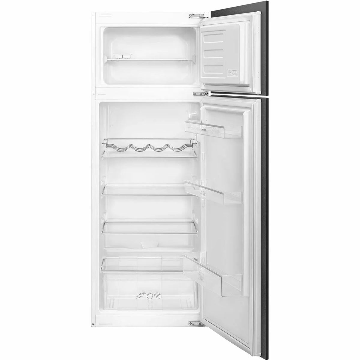 Smeg frigorifero combinato, D8140E per installazione a incasso 220L finitura bianca classe di efficienza energetica E LED