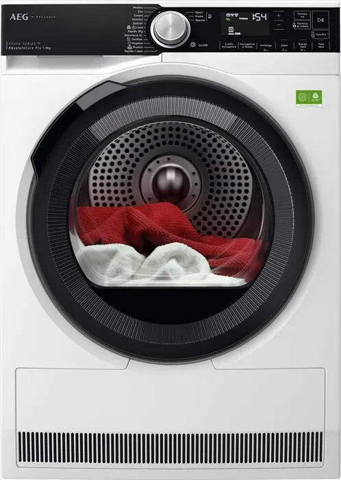 AEG asciugatrice, XTR9HBGA9YA 9 Kg Classe A, colore bianco