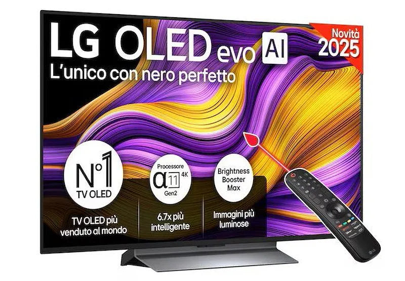 LG modello Oled48g56ls, Smart TV Oled 48' Rocky finitura nera