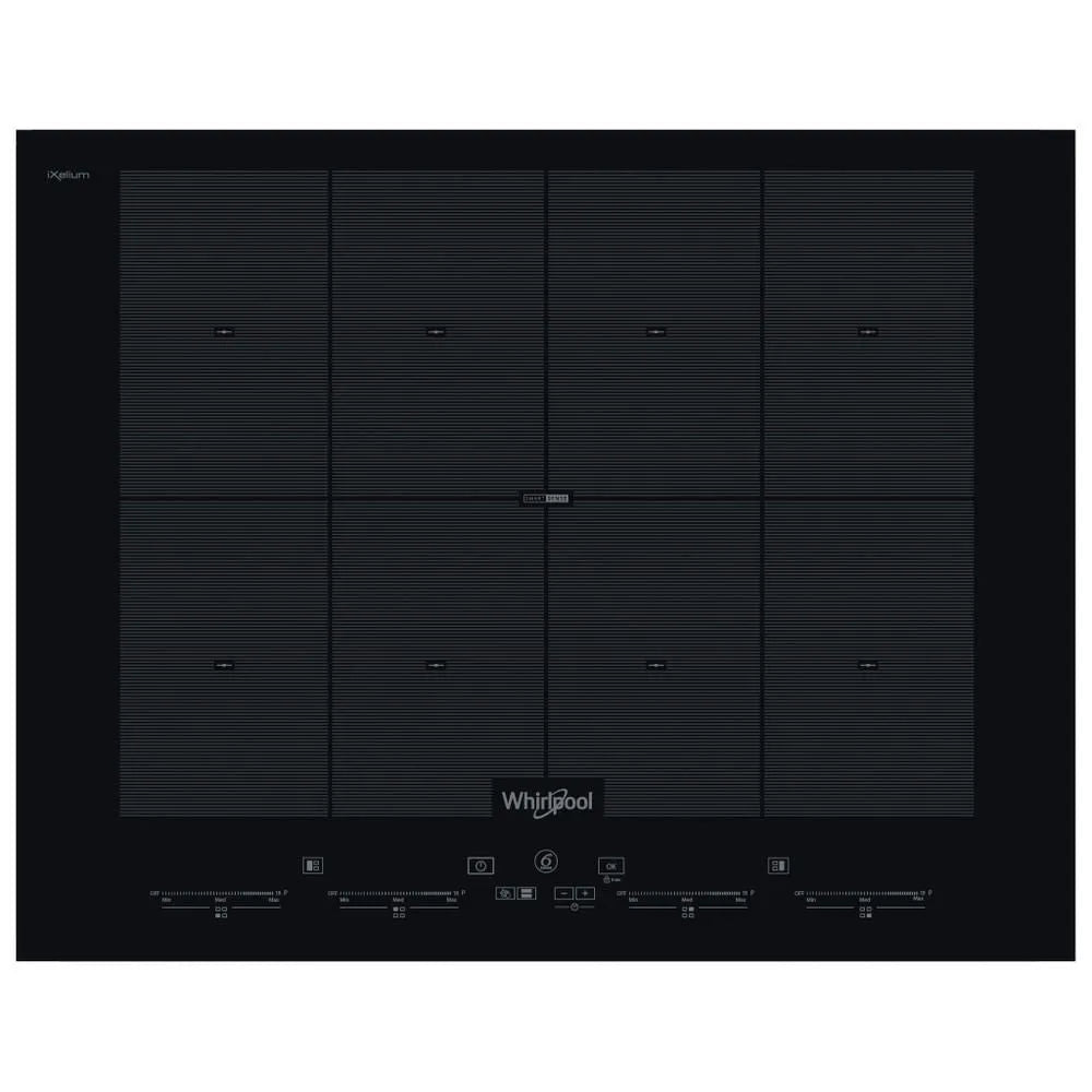 Whirlpool piano cottura a induzione, SMO658CNE 65cm 4 zone finitura nera vetroceramica per installazione a incasso