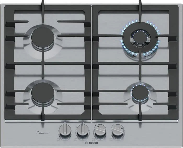 BOSCH piano cottura a gas, modello PCH6A5I90 58,2 cm-Inox