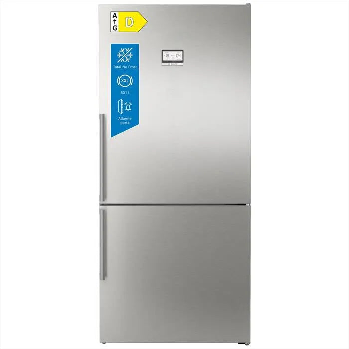 BOSCH frigorifero combinato, KGN86AIDR classe di efficienza energetica D 186x86 cm-Acciaio anti-impronta