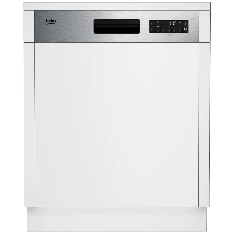 Beko lavastoviglie, BDSN26430X - con Cruscotto Inox Anti-impronta 60 cm 14 Coperti classe di efficienza energetica D