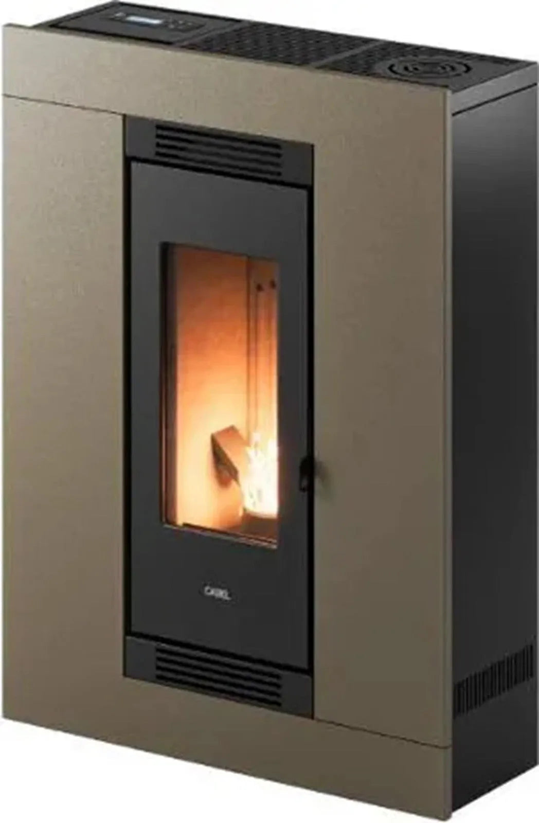 stufa a pellet, Luce Plus 9 T2 Ventilata 8,5 kW Bronzo, CADEL