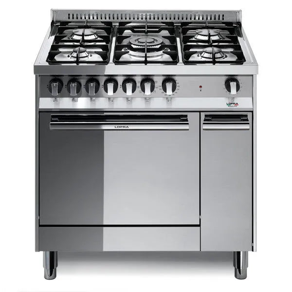 forno elettrico, MT86MF/C Cucina a Gas Freestanding acciaio inossidabile 5 Fuochi, Lofra