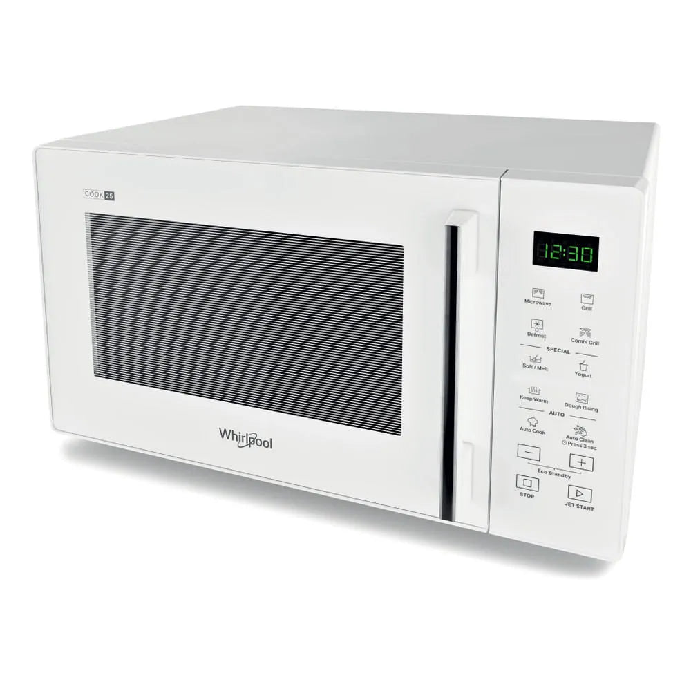 Whirlpool forno a microonde, MWP 253 W dotato di grill, 25 L, 900 W, finitura bianca, Controllo Touch