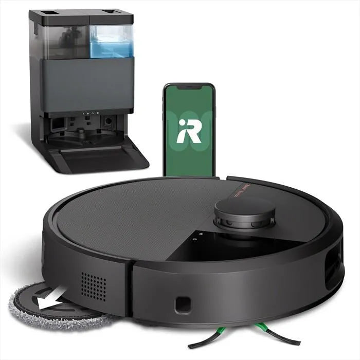 IROBOT aspirapolvere, ROOMBA PLUS 505 COMBO AUTOWASH DOCK, colore nero