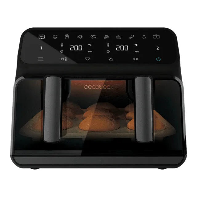 Cecotec friggitrice ad aria, Cecofry Advance 9000 Window 9L 2850W finitura nera Touch