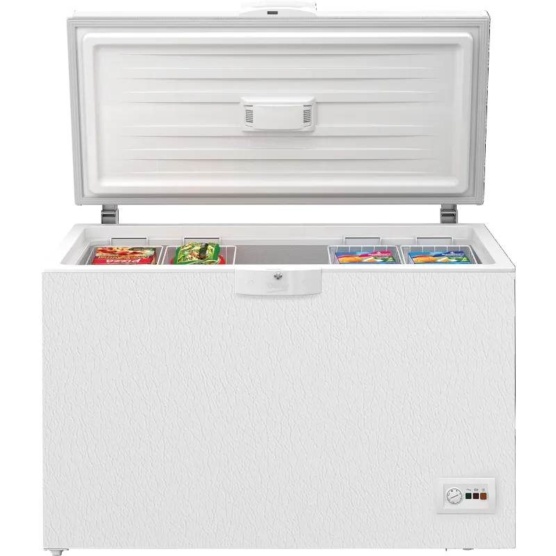 Beko congelatore, HSM37540 - Orizzontale Statico 360L 128.5cm classe di efficienza energetica E finitura bianca