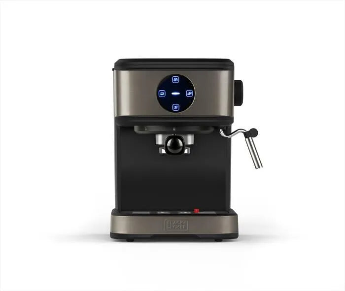 Black+Decker macchina da caffè, espresso BXCO850E-finitura grigia anti-impronta