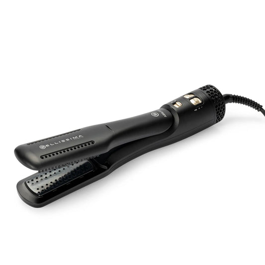 Imetec modello 2in1, BELLISSIMA AirSleek Piastra Lisciante finitura nera con Ceramica e Cheratina