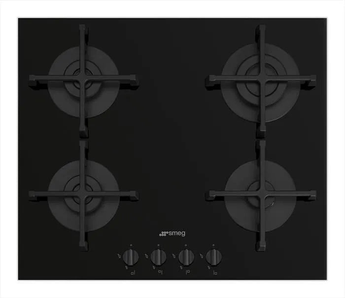 Smeg piano cottura a gas, PV264B 60 cm, colore nero