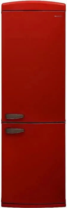 Sharp frigorifero combinato, SJ, NRA11RMXRD Classe D 331lt, colore rosso