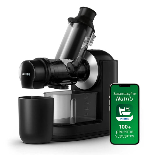 Philips estrattore, Viva Collection di Succo HR1889/70 finitura nera Argento Apertura XL 70mm