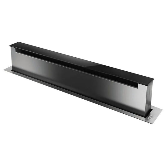 Elica modello PRF0120980, Cappa Downdraft 90 cm Filtrante acciaio inossidabile e Vetro finitura nera classe di efficienza energetica A, Pandora IX