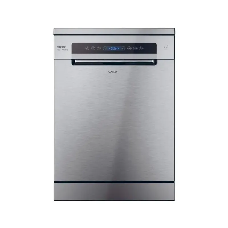 Candy lavastoviglie, CF5C7F1X/CF 5C7F1X - Rapidò a installazione libera 60cm classe di efficienza energetica C 15 coperti Inox