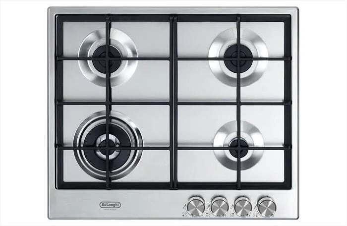 DE LONGHI piano cottura a gas, NSL 460 X 4 zone di cottura 60cm-Inox