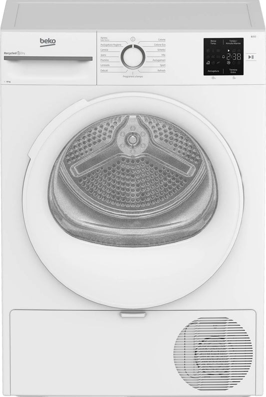 Beko asciugatrice, a Pompa di Calore BMT103EW 10kg classe di efficienza energetica D Bianca