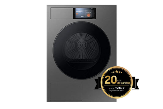 Samsung asciugatrice, Pompa di Calore DV90F09F4S 9 kg installazione libera finitura grigia Scuro