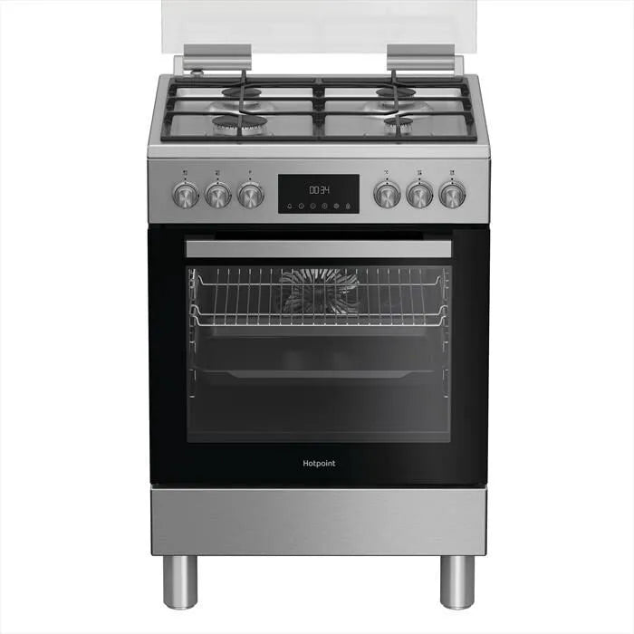 HOTPOINT ARISTON modello H6G5LMX, Cucina a gas classe di efficienza energetica A-inox