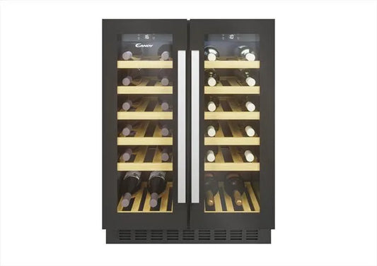 Candy cantinetta vino, CCVB 60D/1 Classe G 38 bottiglie, colore nero