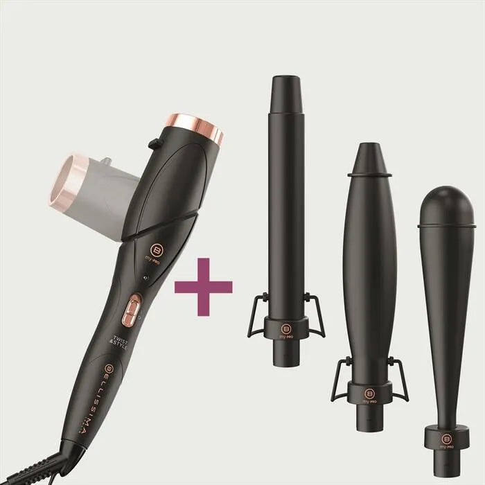 Imetec, STYLER BELLISSIMA TWIST & STYLE KIT 11888, colore nero