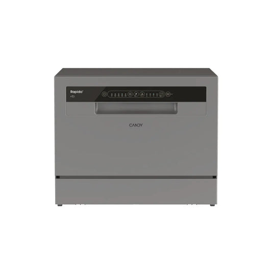 Candy lavastoviglie, RapidÓ CP 6E51LS Compatta 45cm 6 Coperti classe di efficienza energetica E acciaio inossidabile