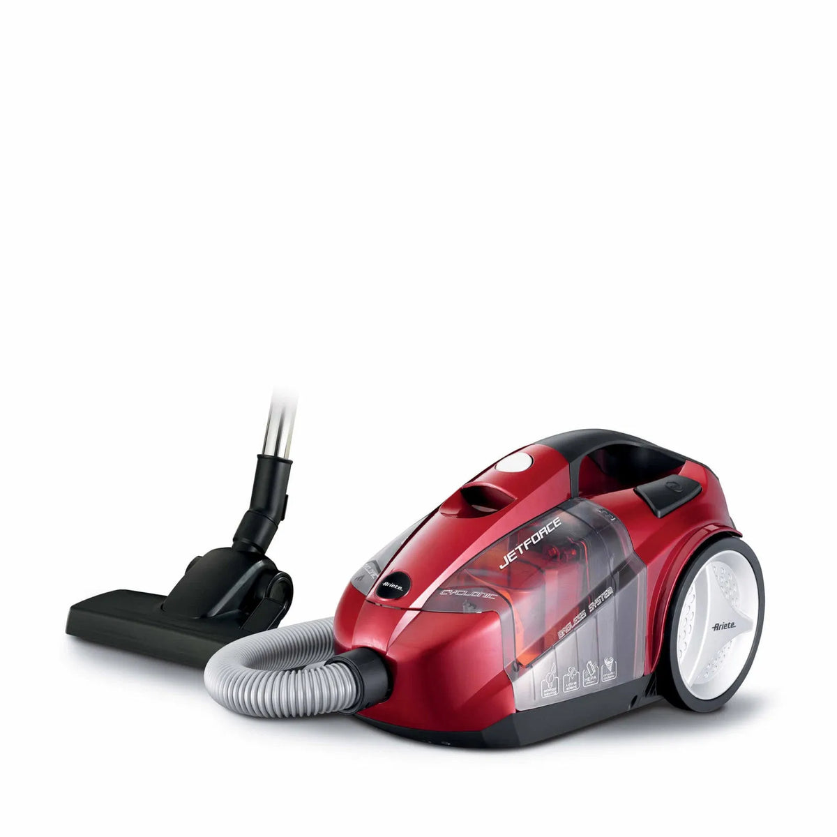 Ariete aspirapolvere, 2791 Jet Force ciclonico senza sacco 210 AW sistema filtrante HEPA 2,5 L