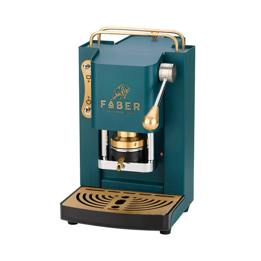 Faber, linea Italia Mini Deluxe Macchina Caffè a Cialde Verde 1,3L 500W acciaio inossidabile