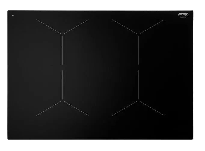 De'Longhi piano cottura a induzione, NSI 741 4 zone di cottura 75 cm per installazione a incasso finitura nera