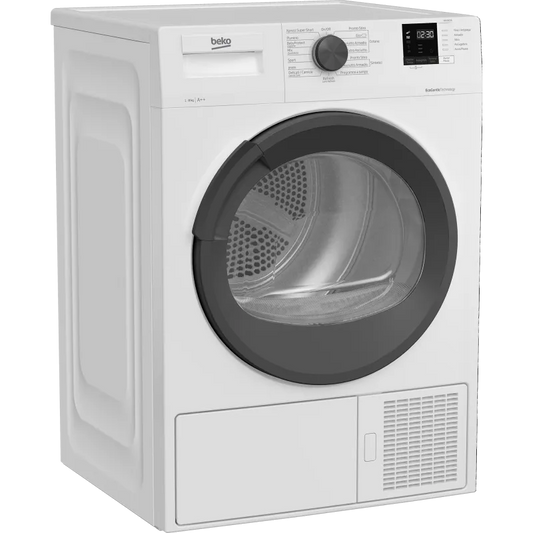 Beko asciugatrice, DRXS823A - Slim 8 kg classe di efficienza energetica A++ con Pompa di Calore Profondità 53.7 cm