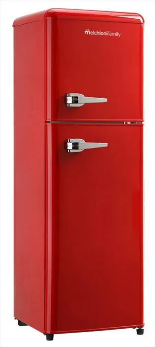 frigorifero, 2 porte SIBERIA 85 classe di efficienza energetica E 85lt-finitura rossa / Metallo, MELCHIONI FAMILY