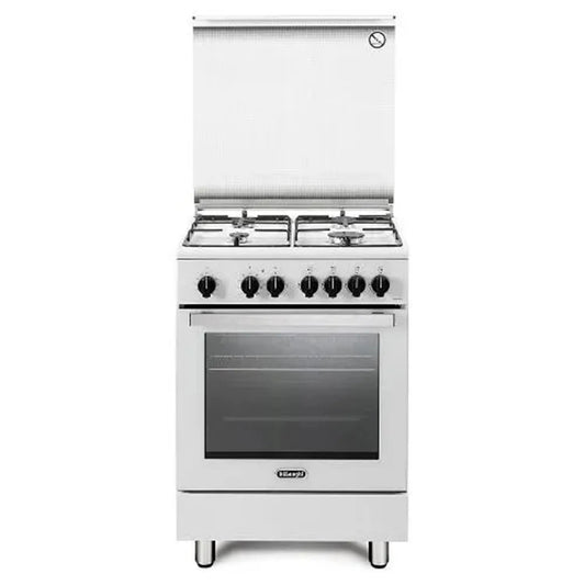 De'Longhi forno elettrico, Cucina a Gas 4 zone di cottura con DMW64LSG 60x60 cm finitura bianca