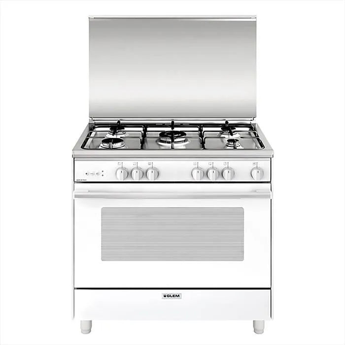 Glem Gas, Cucina a gas UN965VX Classe A, colore bianco
