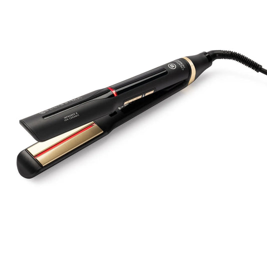 Linea BELLISSIMA Creativity Infrared Piastra Capelli Nera con Tecnologia Ion Ceramic