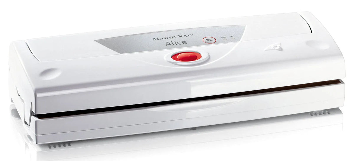 Linea MAGICVAC Alicebasic Macchina Sottovuoto Automatica Bianca con Taglia Sacchetti
