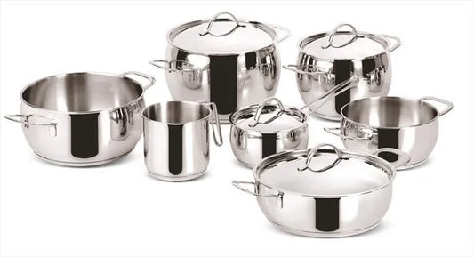 LAGOSTINA, Set 11 pezzi pentole Linea Euforia 010704600011, colore argento