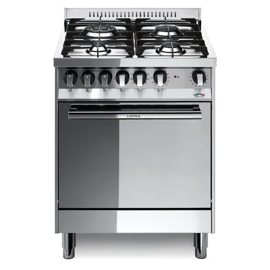 forno elettrico, M66MF/C Cucina 60cm 4 zone di cottura Gas Multifunzione 66L Inox, Lofra