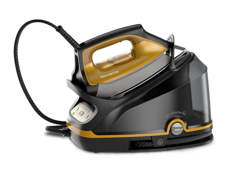 ROWENTA sistema stirante con caldaia, a Vapore Dg7644 finitura nera e Giallo