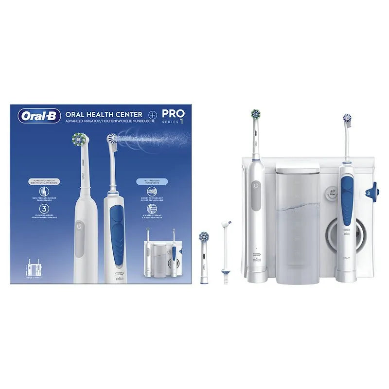 idropulsore dentale, Spazzolino + Oc + Pro 1 finitura bianca, ORAL B