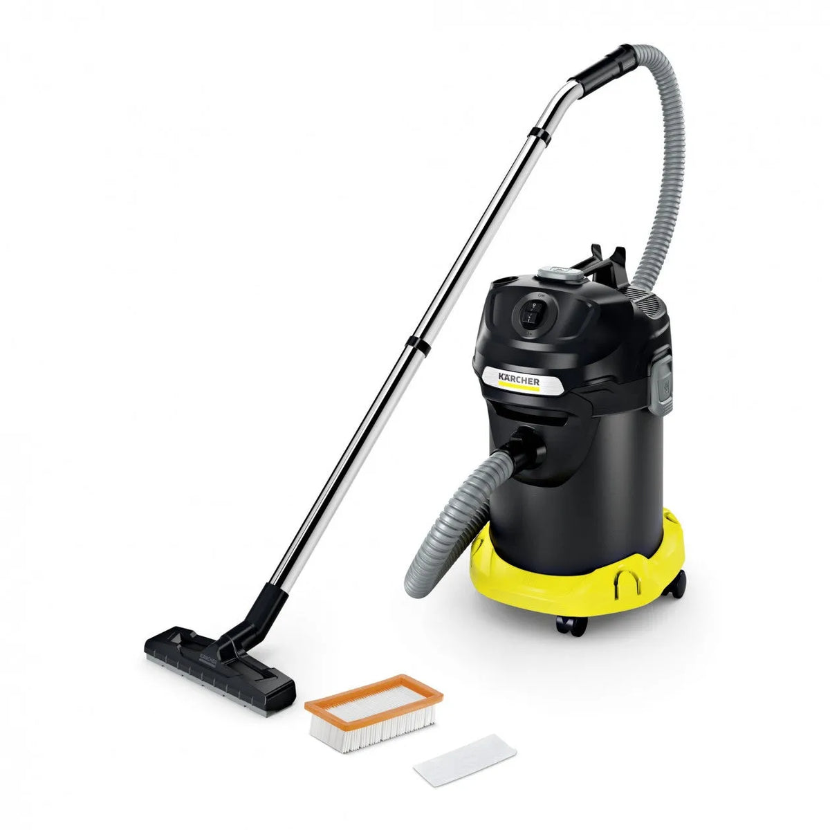 Kärcher aspirapolvere, AD 4 Premium e Aspiracenere Ignifugo 17L con contenitore raccoglipolvere