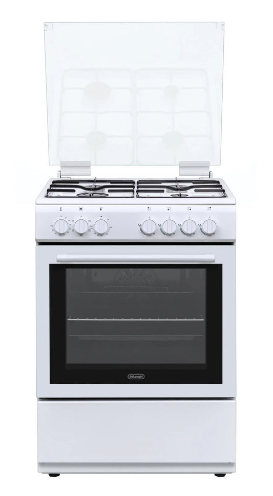 De'Longhi forno elettrico, Cucina DL664EW 60cm 4 zone di cottura Gas 65L finitura bianca
