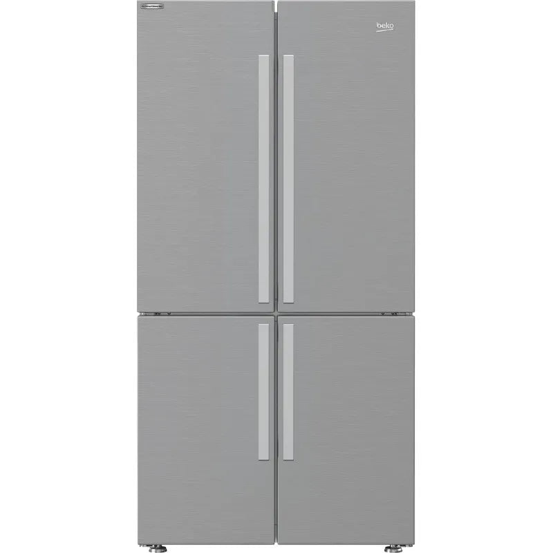 Beko frigorifero, GN1406231XBN - Inox Side by Side 4 Porte Total No-Frost a installazione libera, 182 cm, classe di efficienza energetica F